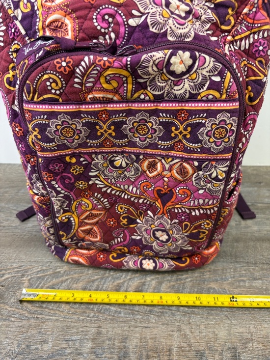 Vera Bradley Safari Sunset Laptop Backpack Retired Quilted Floral Travel Bag - Picture 12 of 12